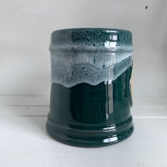 OLD Deneen Pottery Love Your Melon Coffee Mug Green - Picture 3 of 8